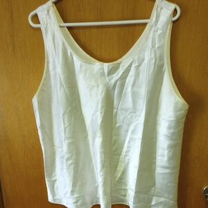 Cinema Exoile Plus Size 2X Ivory Cream Polyester Camisole